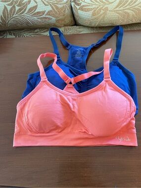 Ryka Racerback Sports Bras Duo Coral Pink & Navy Women’s Medium